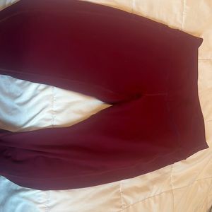 XL red leggings with side pockets